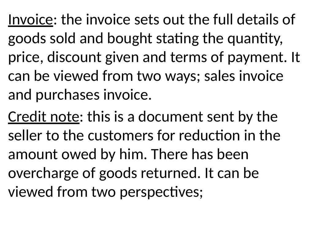 INTRODUCTION TO BOOK KEEPING AND ACCOUNTING - slide 38 of 95