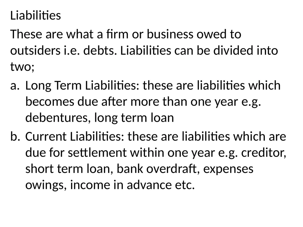 INTRODUCTION TO BOOK KEEPING AND ACCOUNTING - slide 83 of 95