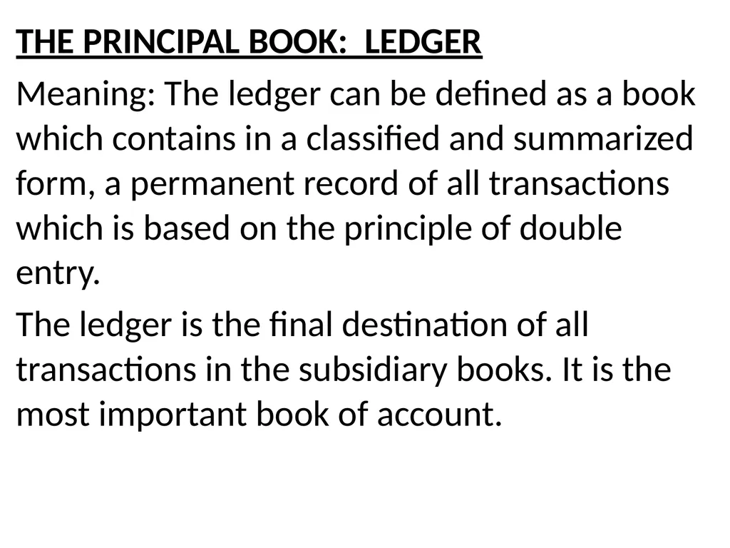 INTRODUCTION TO BOOK KEEPING AND ACCOUNTING - slide 34 of 95