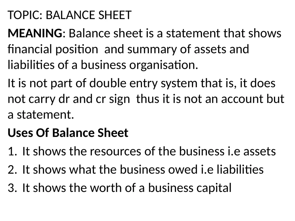 INTRODUCTION TO BOOK KEEPING AND ACCOUNTING - slide 79 of 95
