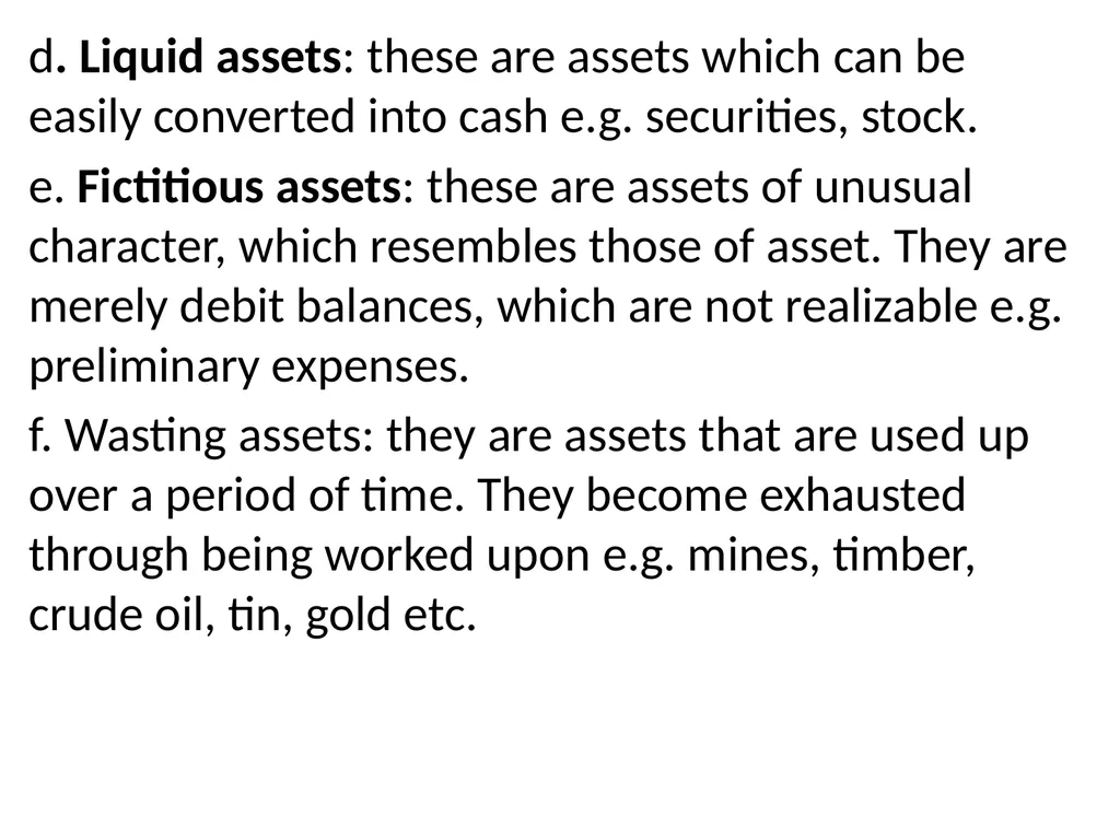 INTRODUCTION TO BOOK KEEPING AND ACCOUNTING - slide 82 of 95