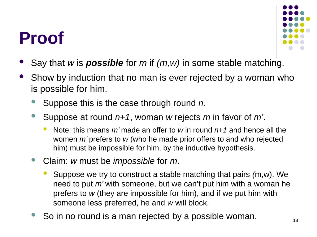 Matching Theory 1 Two-Sided Matching Statement of - slide 18 of 28