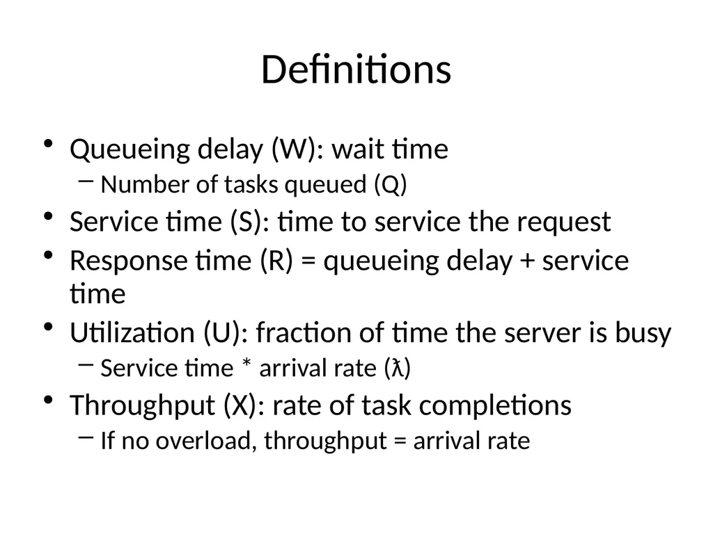 Scheduling Main Points Scheduling policy: what to - slide 38 of 54