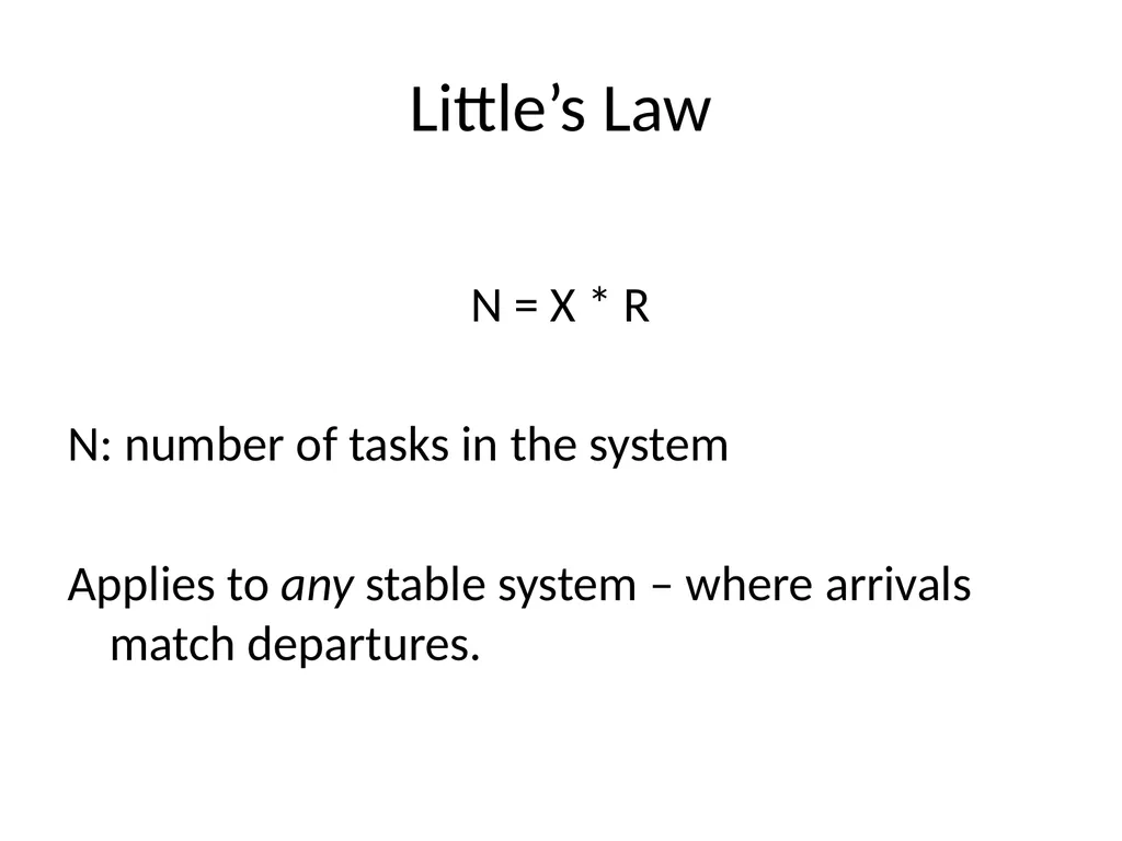 Scheduling Main Points Scheduling policy: what to - slide 39 of 54