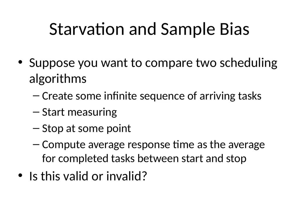 Scheduling Main Points Scheduling policy: what to - slide 11 of 54