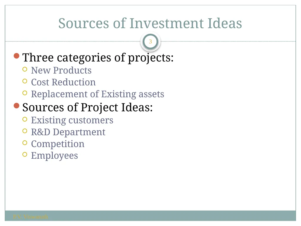 Investment Decision Rules P.V. Viswanath For a - slide 3 of 40