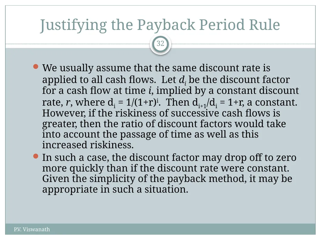 Investment Decision Rules P.V. Viswanath For a - slide 32 of 40