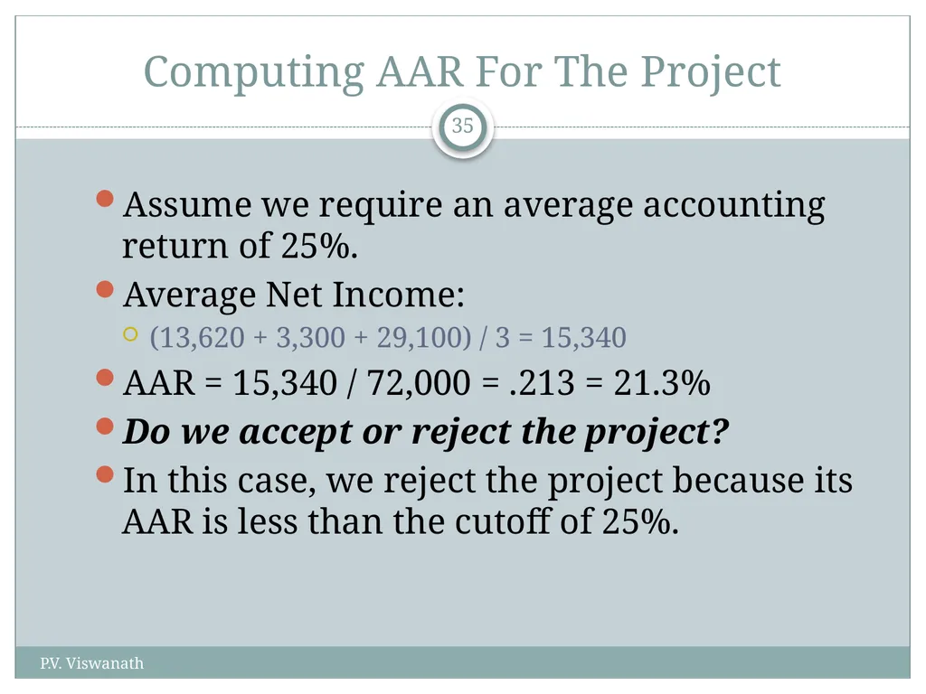 Investment Decision Rules P.V. Viswanath For a - slide 35 of 40
