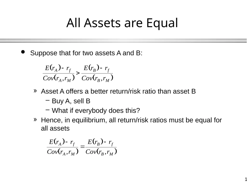 The Capital Asset Pricing Model Global Financial - slide 15 of 43