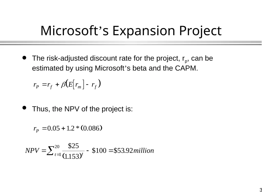 The Capital Asset Pricing Model Global Financial - slide 36 of 43