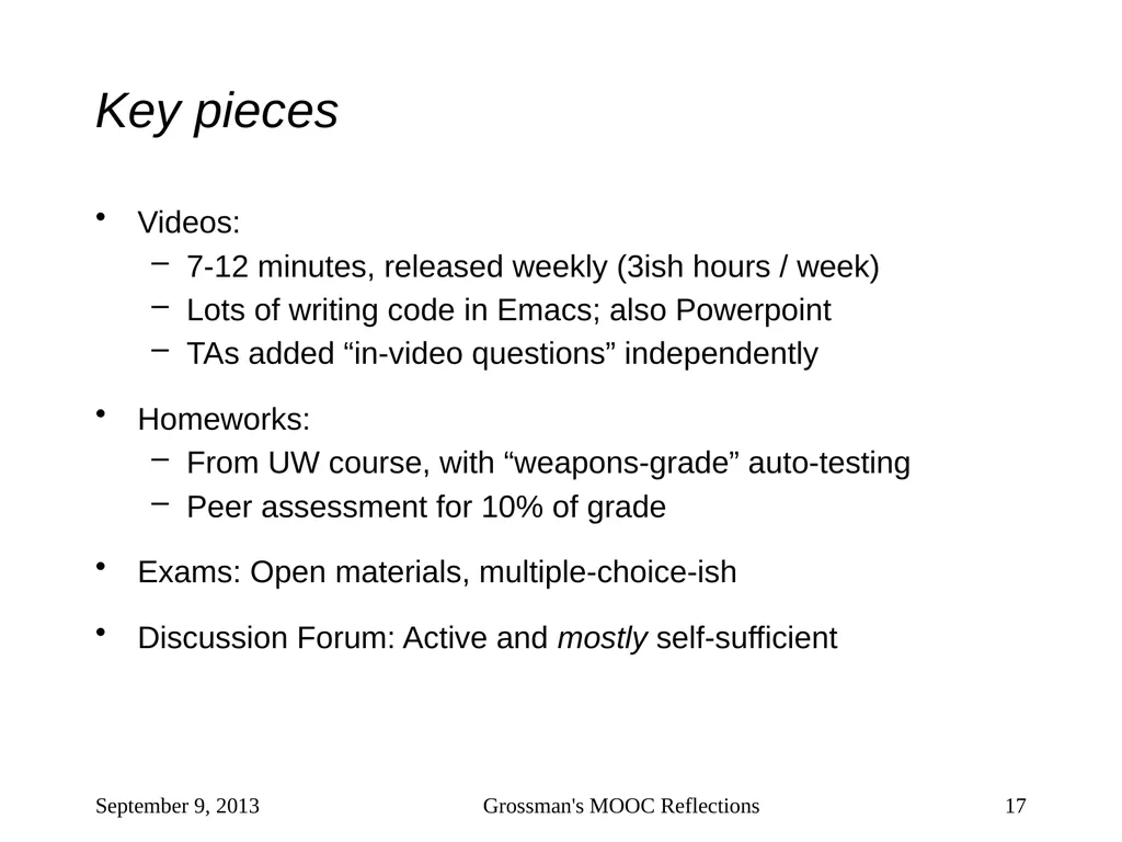 Massive Open Online Courses (MOOCs): How Do They - slide 17 of 53