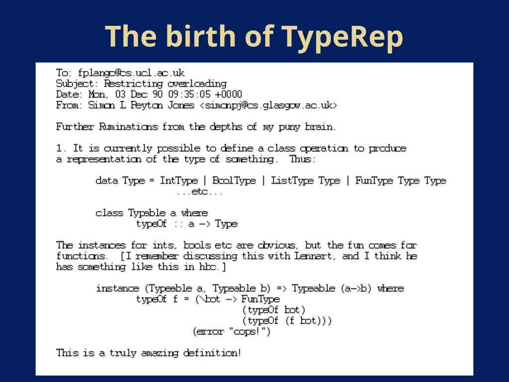 A reflection on types Simon Peyton Jones, - slide 15 of 49