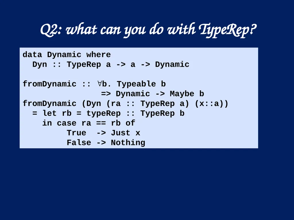 A reflection on types Simon Peyton Jones, - slide 22 of 49