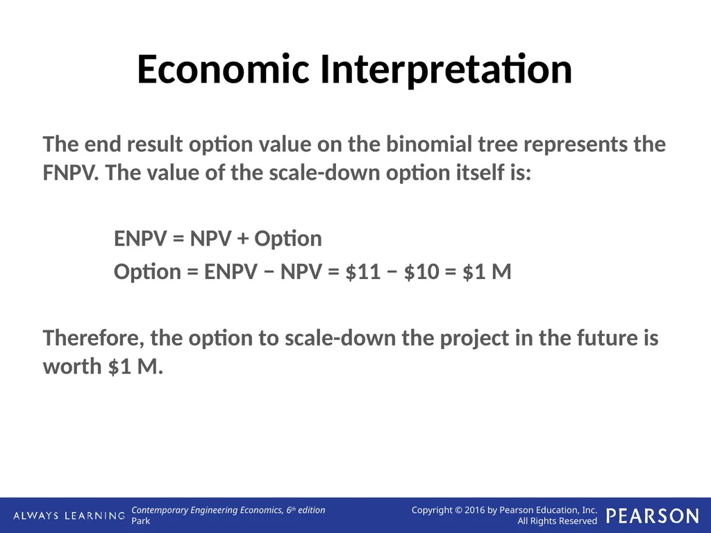 Real Options Analysis Lecture No. 44 Chapter 13 - slide 26 of 36