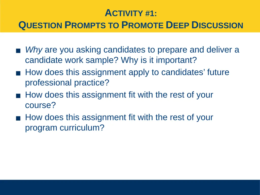 Ensuring Meaningful Performance Assessment - slide 22 of 47
