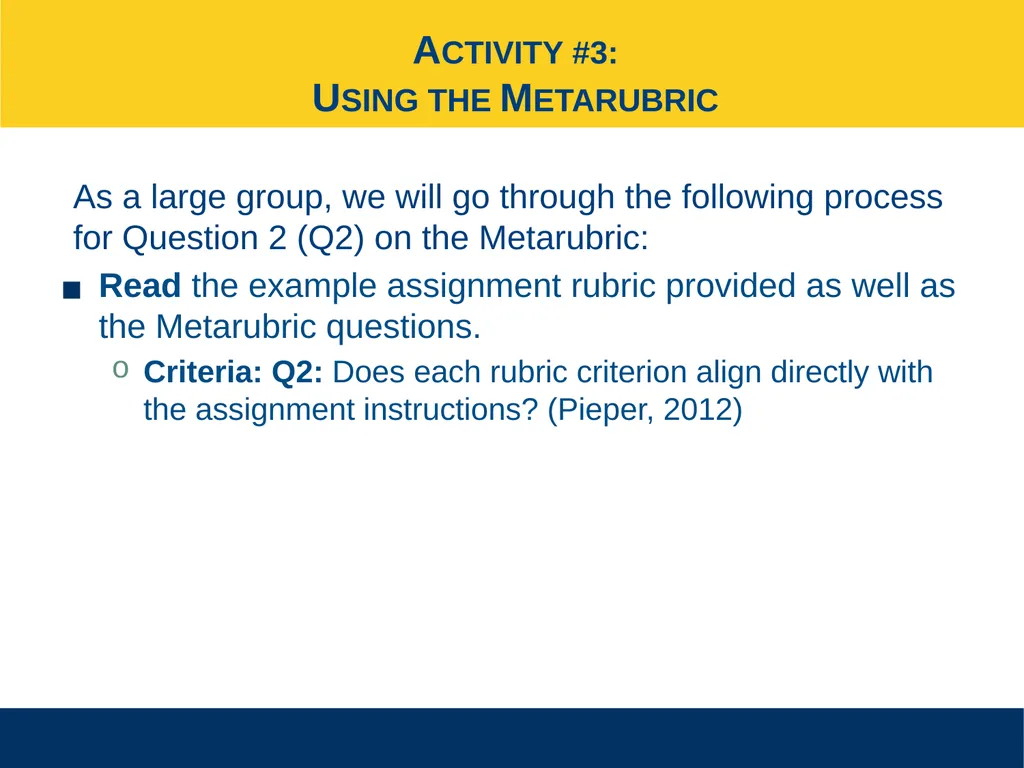 Ensuring Meaningful Performance Assessment - slide 28 of 47