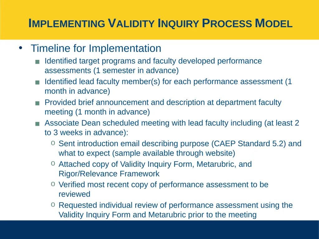 Ensuring Meaningful Performance Assessment - slide 16 of 47