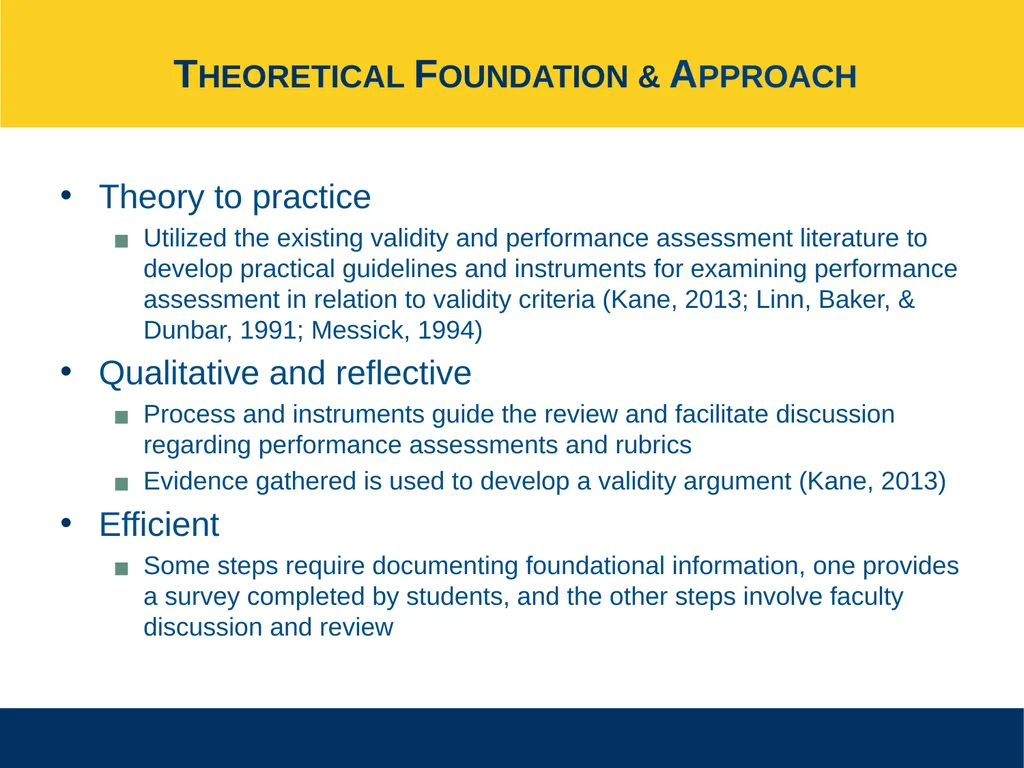 Ensuring Meaningful Performance Assessment - slide 7 of 47