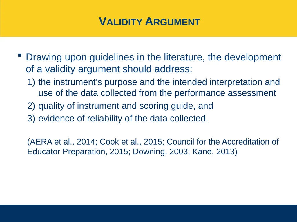 Ensuring Meaningful Performance Assessment - slide 40 of 47