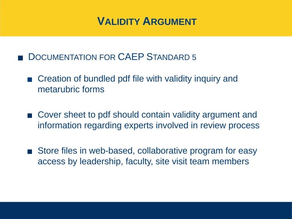 Ensuring Meaningful Performance Assessment - slide 42 of 47