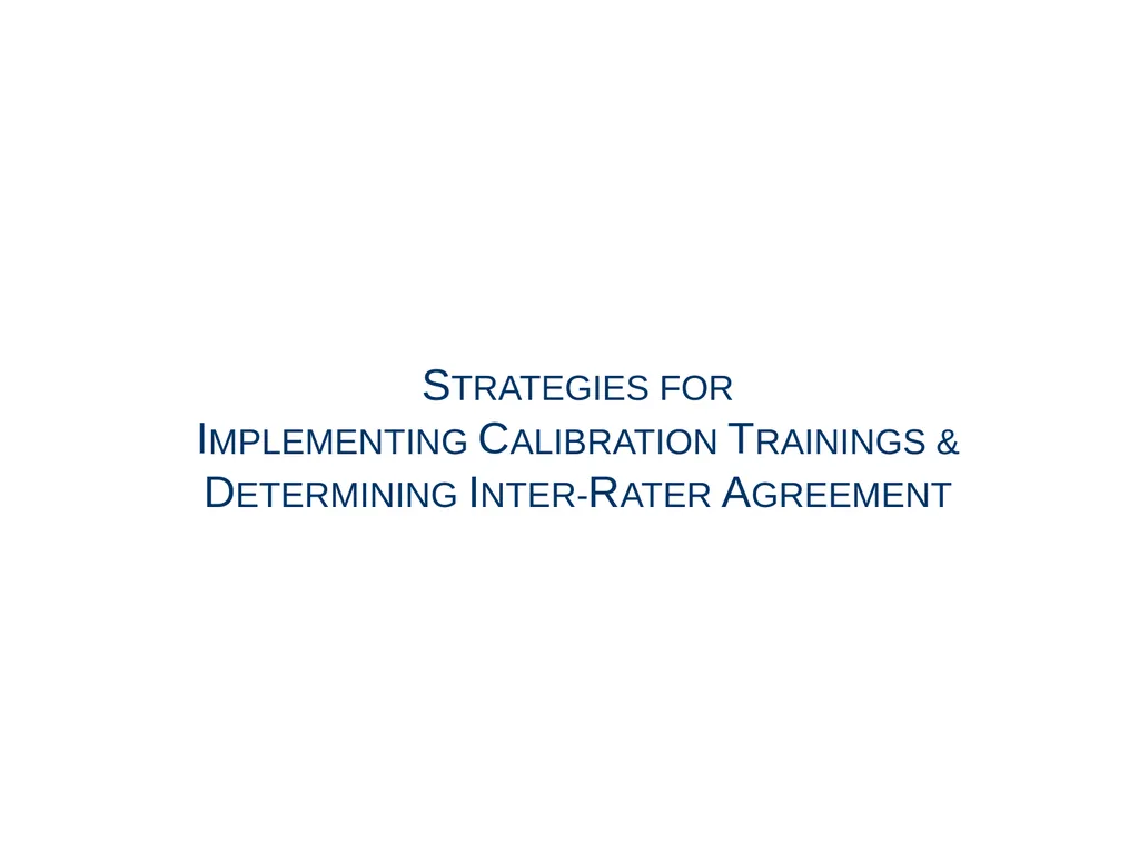 Ensuring Meaningful Performance Assessment - slide 32 of 47