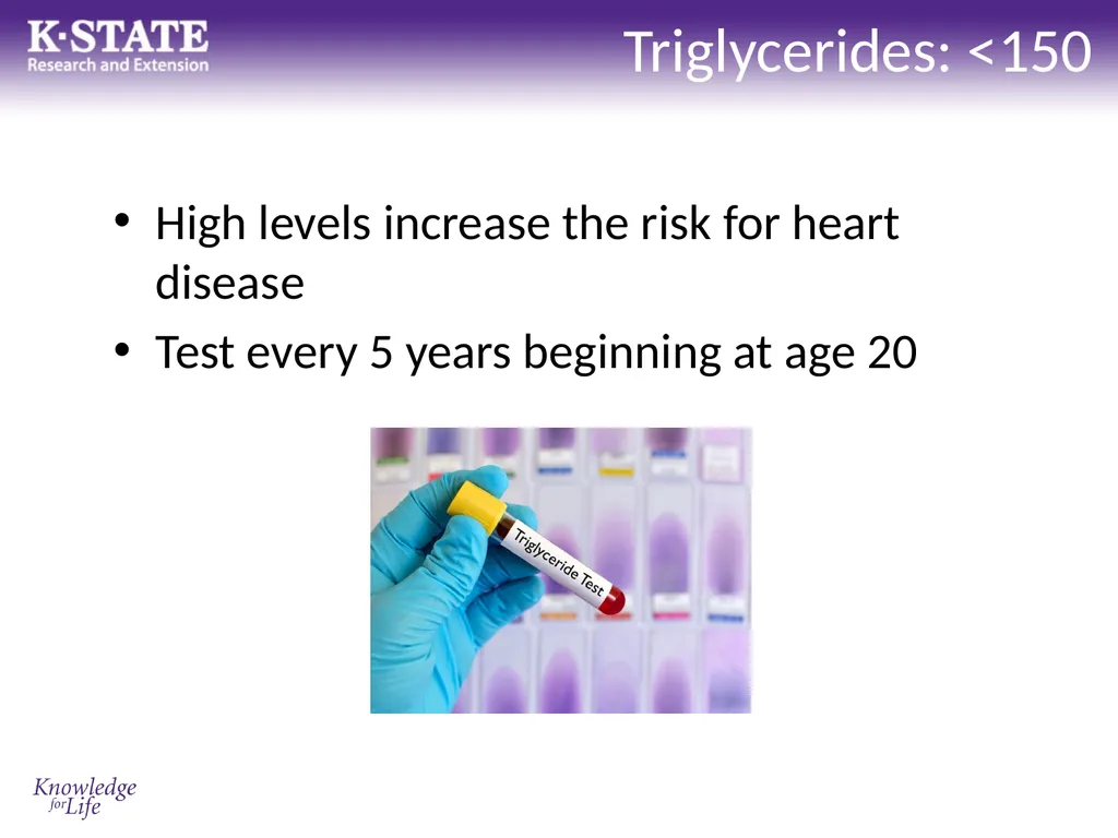 Know your Health Numbers Establishing healthy - slide 6 of 16
