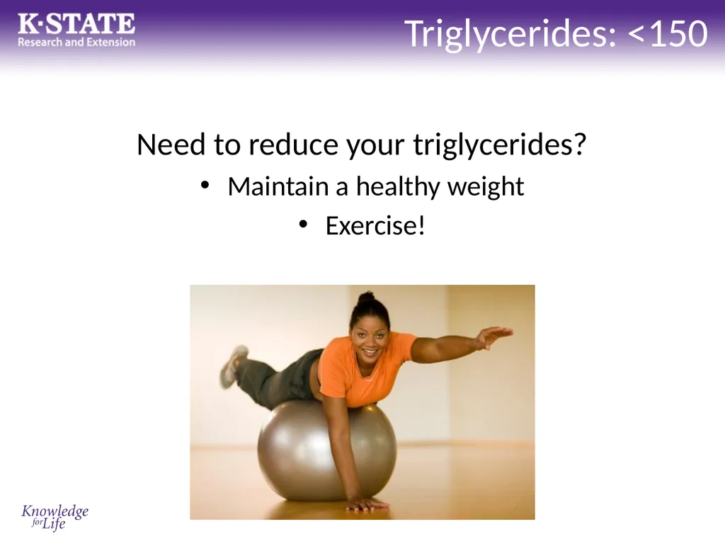 Know your Health Numbers Establishing healthy - slide 7 of 16