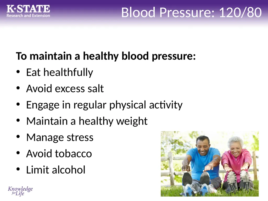 Know your Health Numbers Establishing healthy - slide 9 of 16