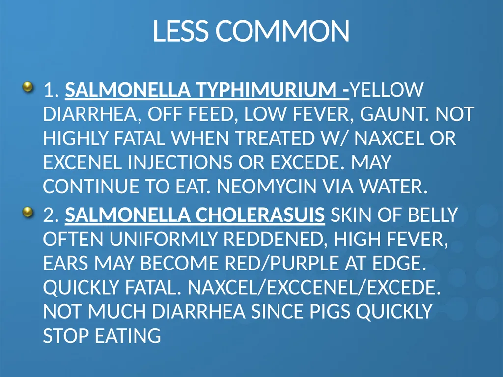 KEEPING YOUR PIGS HEALTHY David Madsen, DVM - slide 30 of 81
