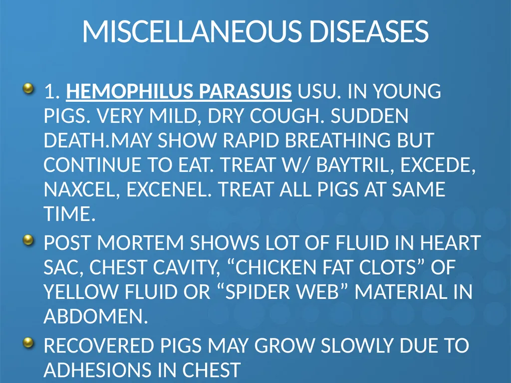 KEEPING YOUR PIGS HEALTHY David Madsen, DVM - slide 35 of 81