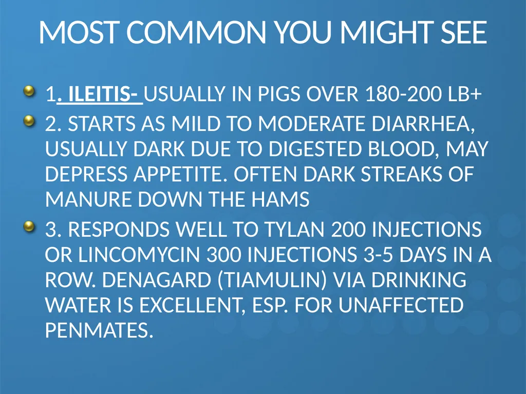 KEEPING YOUR PIGS HEALTHY David Madsen, DVM - slide 27 of 81