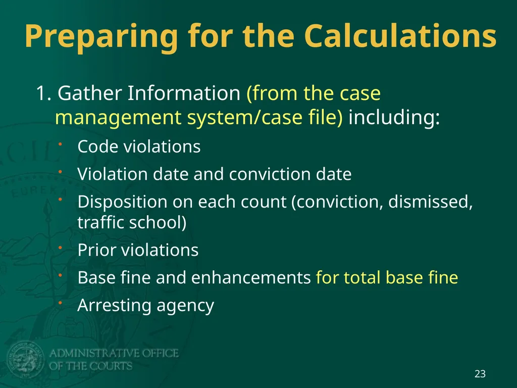 BREAKOUT SESSION 2 Basic Distribution Calculations - slide 23 of 41