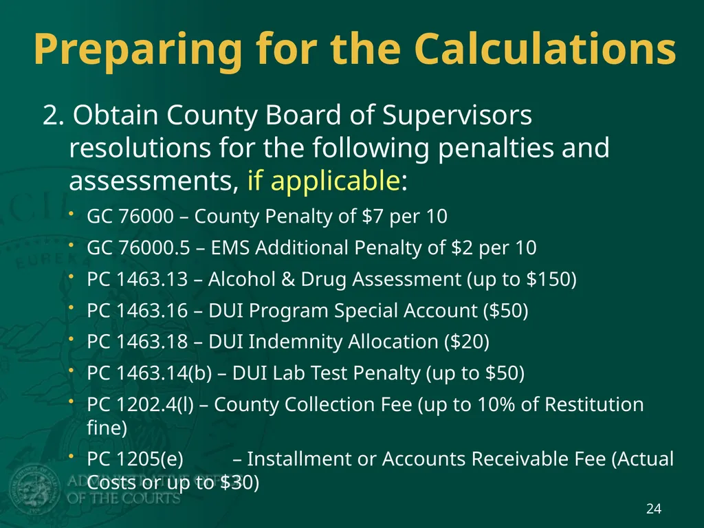 BREAKOUT SESSION 2 Basic Distribution Calculations - slide 24 of 41