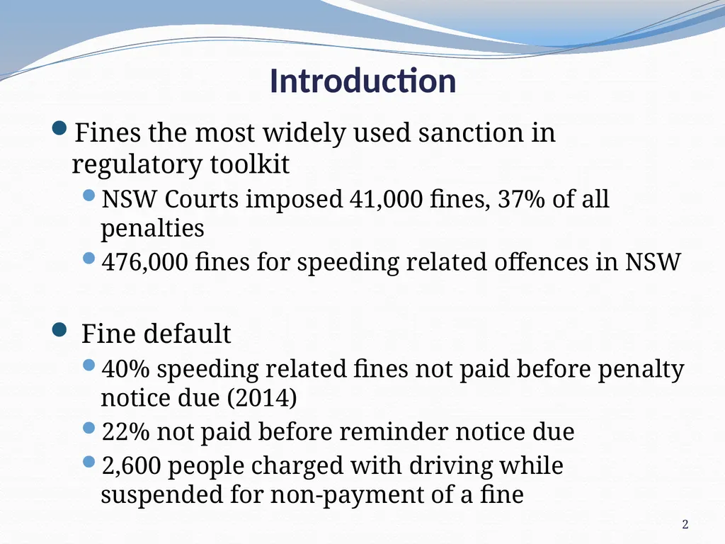 Willingness to pay a fine Neil Donnelly, Suzanne - slide 2 of 25