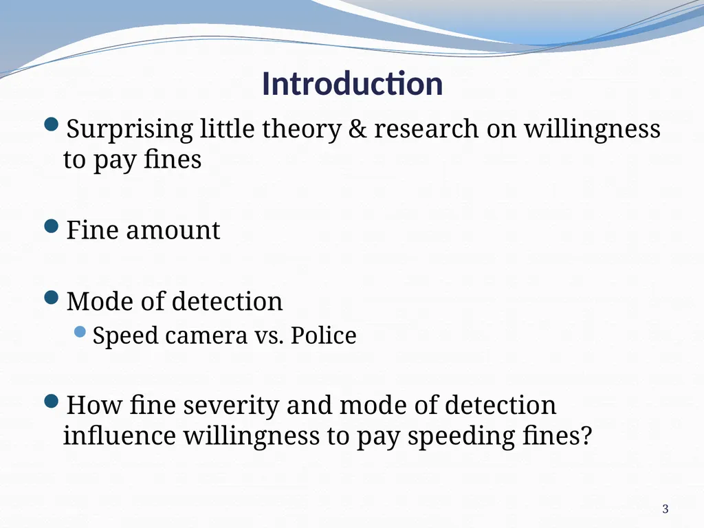 Willingness to pay a fine Neil Donnelly, Suzanne - slide 3 of 25