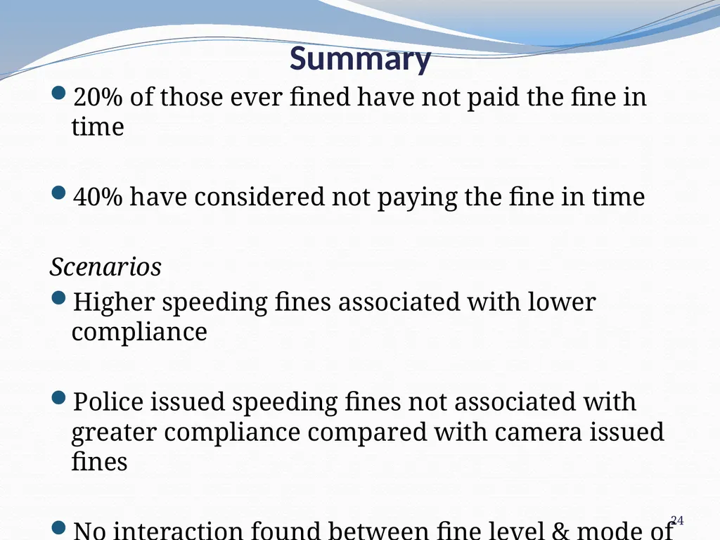 Willingness to pay a fine Neil Donnelly, Suzanne - slide 24 of 25