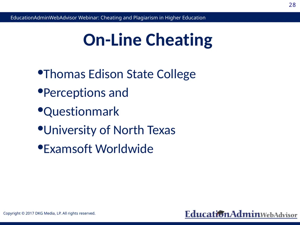 Cheating and Plagiarism in Higher Education: - slide 28 of 60