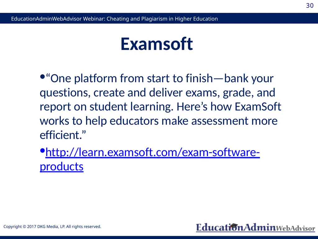 Cheating and Plagiarism in Higher Education: - slide 30 of 60