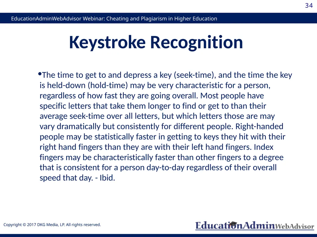 Cheating and Plagiarism in Higher Education: - slide 34 of 60