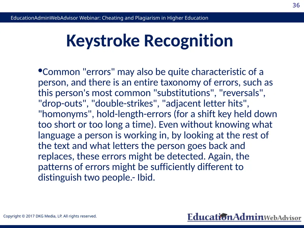 Cheating and Plagiarism in Higher Education: - slide 36 of 60