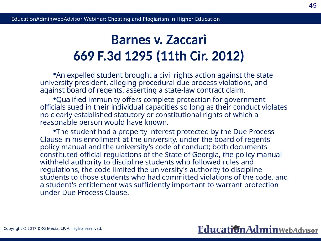 Cheating and Plagiarism in Higher Education: - slide 49 of 60