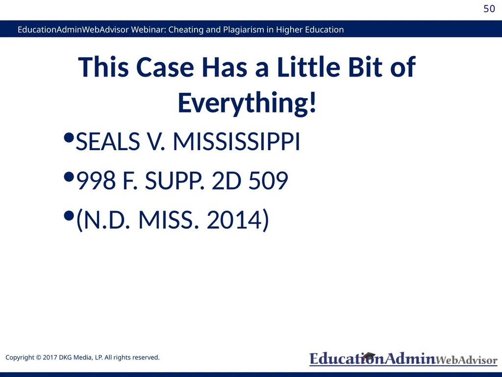 Cheating and Plagiarism in Higher Education: - slide 50 of 60