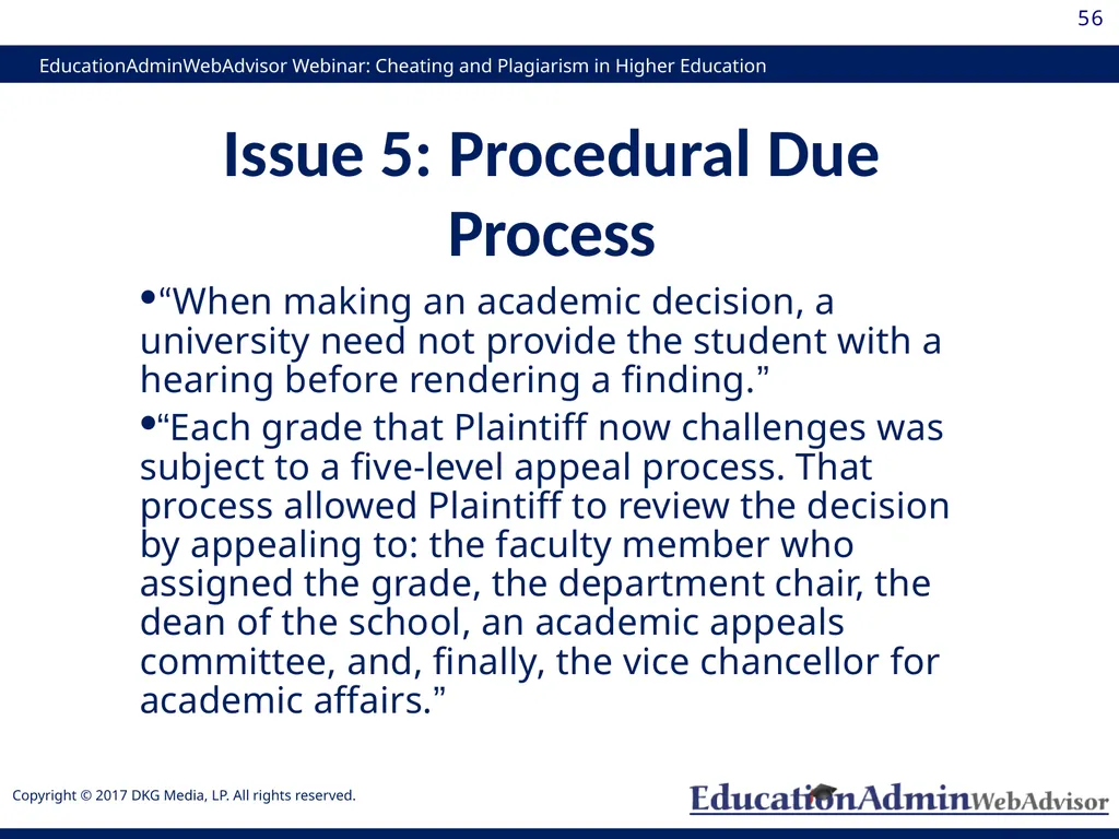 Cheating and Plagiarism in Higher Education: - slide 56 of 60