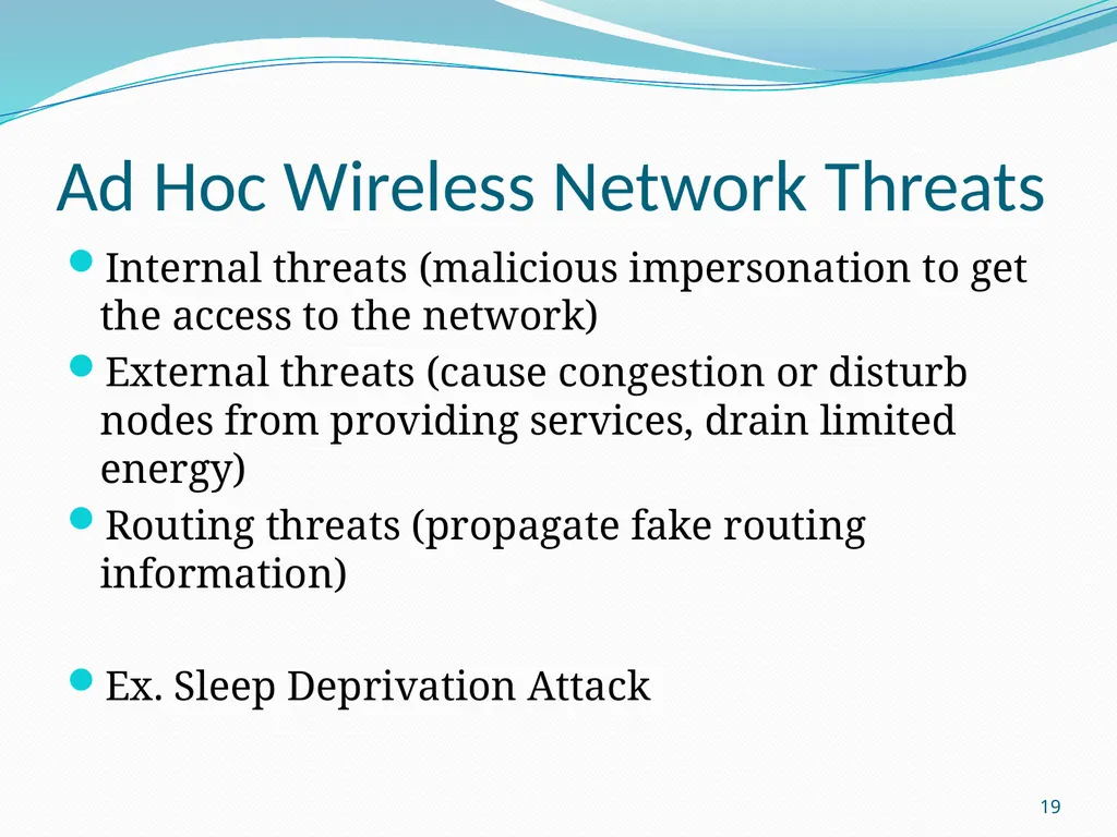 LM 4. Wireless Network Threats & Vulnerabilities - slide 19 of 20