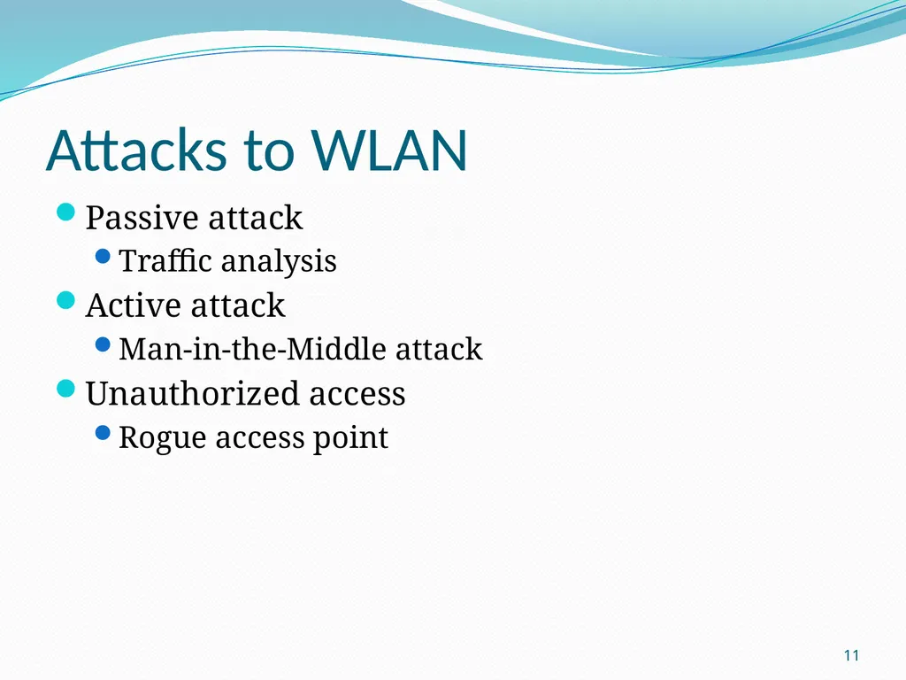LM 4. Wireless Network Threats & Vulnerabilities - slide 11 of 20