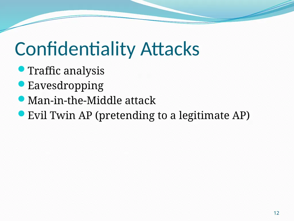 LM 4. Wireless Network Threats & Vulnerabilities - slide 12 of 20