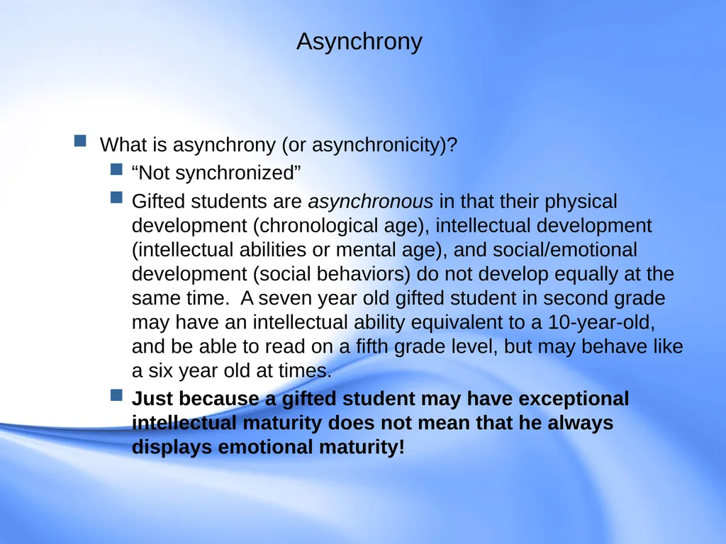 Counseling Gifted Students Component 9 of the - slide 10 of 43