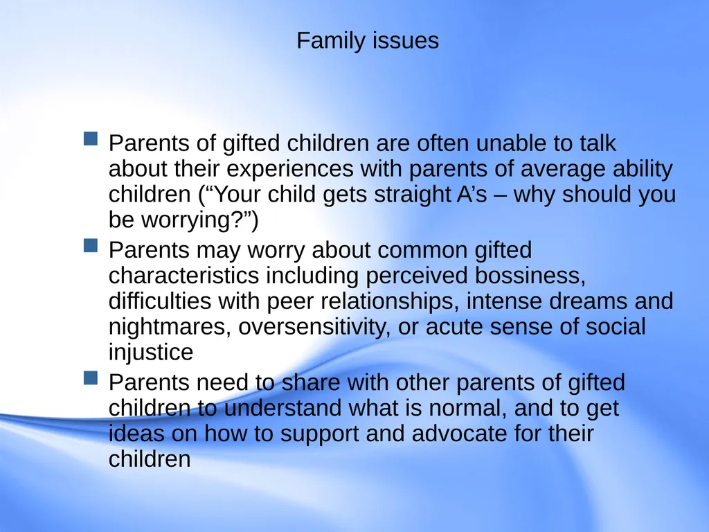 Counseling Gifted Students Component 9 of the - slide 27 of 43