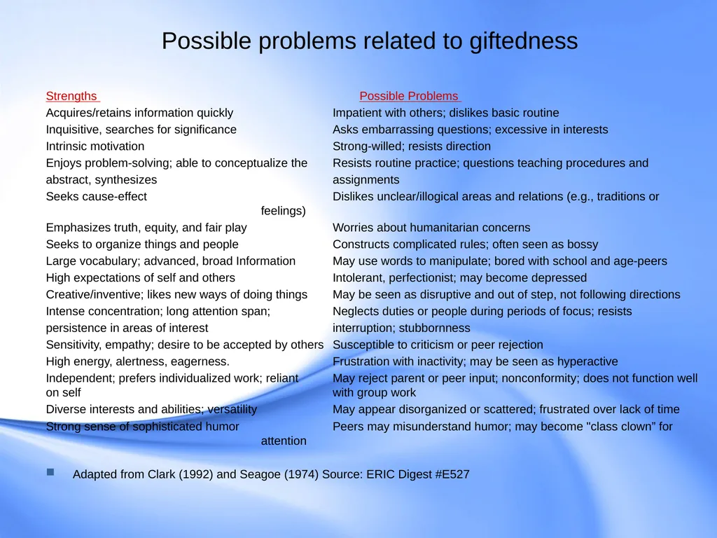 Counseling Gifted Students Component 9 of the - slide 9 of 43