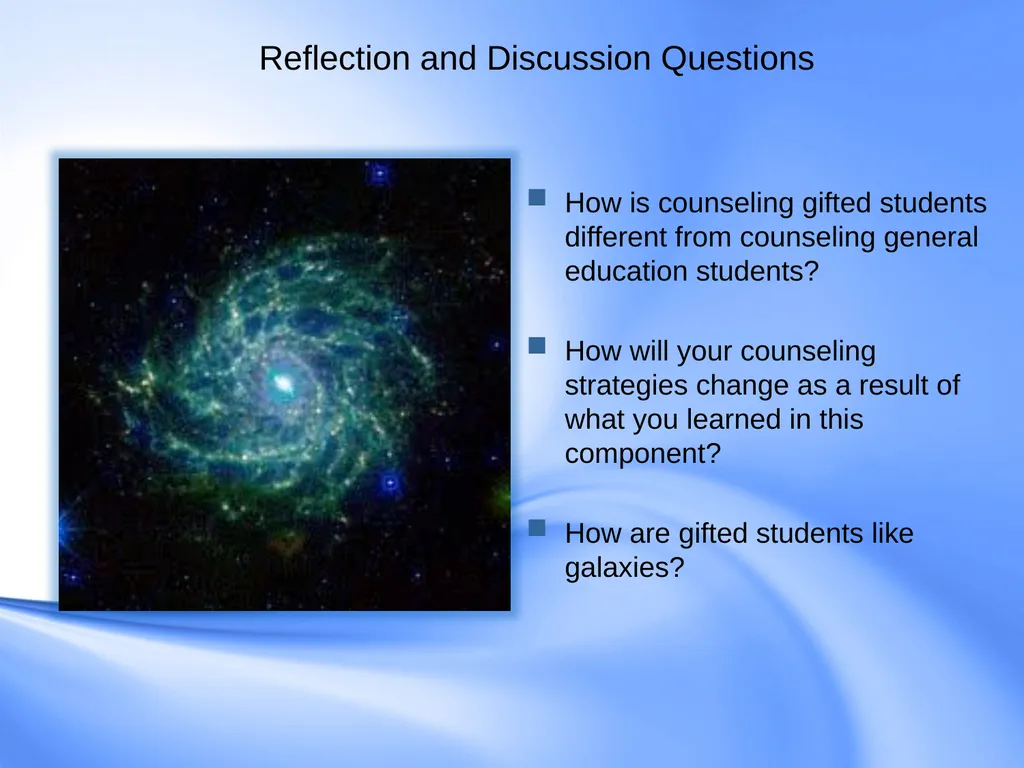 Counseling Gifted Students Component 9 of the - slide 42 of 43